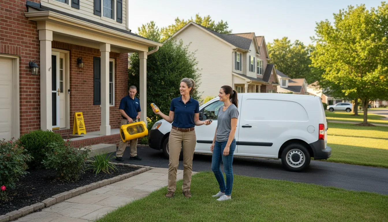 Residential water damage restoration in Firestone, CO
